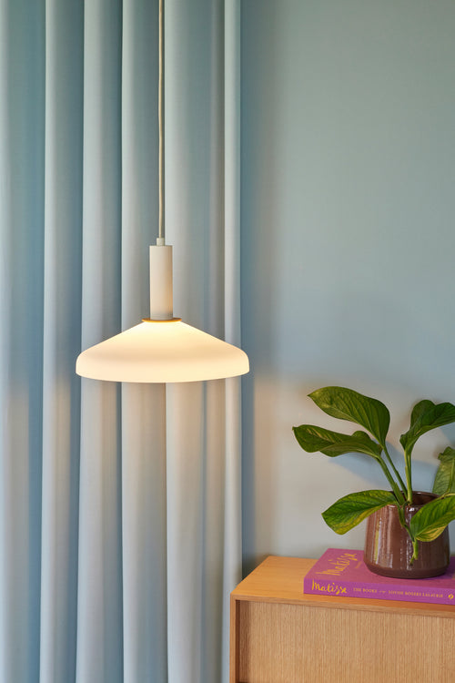 Hübsch hanglamp Apollo - glas/ijzer - ø35xh28cm
