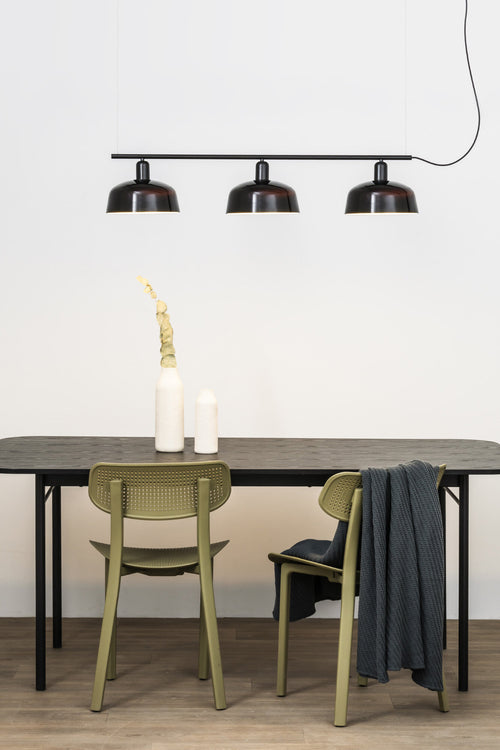 Faro Tatawin Medium zwarte lineaire staaf hanglamp