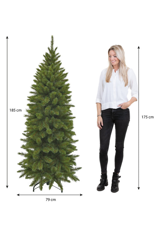 Triumph Tree Bristlecone Smalle Kunstkersboom - H185 x Ø79 cm - Groen