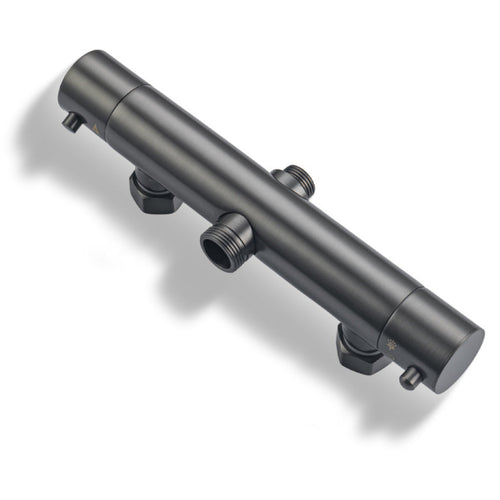 LOMAZOO regendouche Lynn - met thermostaatkraan - gun metal