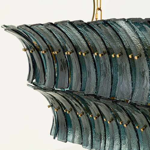 Kare Design Hanglamp Venezia blauw 130cm