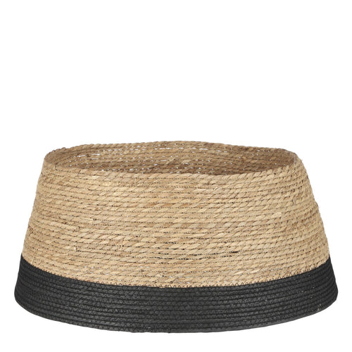 House of Seasons Kerstboomrok - H26 x Ø58 cm - Zeegras - Zwart