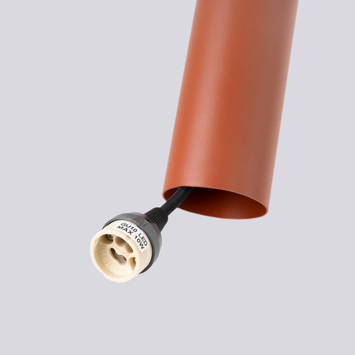 Sollux Lighting Hanglamp LAGOS 3P rood oker - 19,5x19,5x108cm