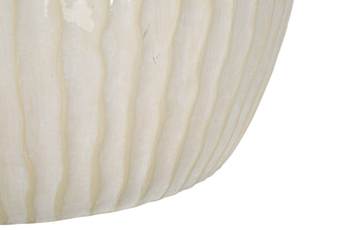 Mauro Ferretti vaas - Ø 36,5x38 cm - crème