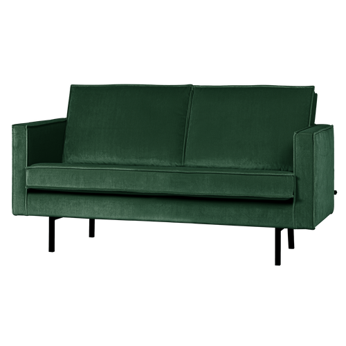 WOOOD 2-zits bank Rodeo - Velvet - Bosgroen - 85x150x86