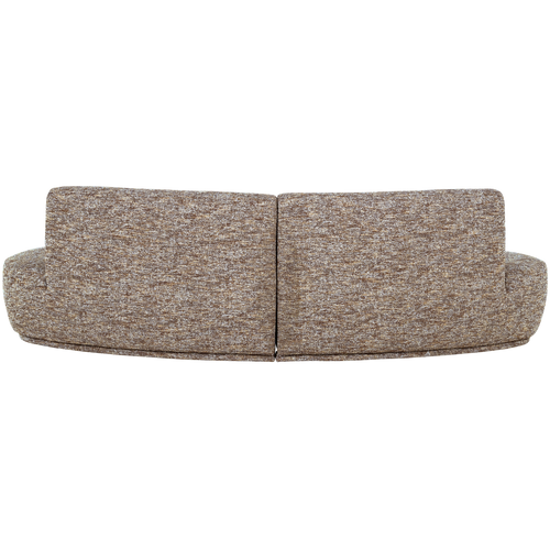 WOOOD half ronde bank 4-zits Batavier - Polyester - Lichtbruin - 74x254x122 - vtwonen shop