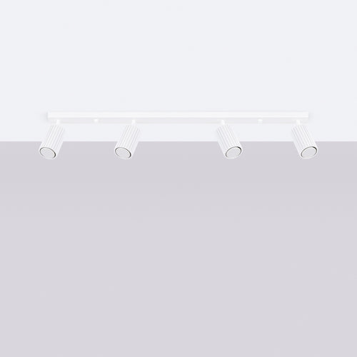 Sollux Lighting Plafondlamp KARBON 4L wit - 81x6,5x16,5cm