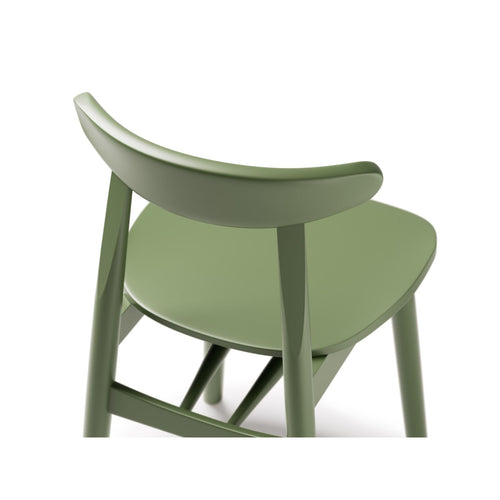 Set van 2 stoelen Elie hout groene erwten - 42x47x80cm