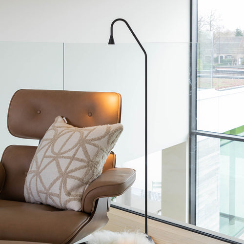 Atmooz vloerlamp Hilton - zwart - 25 x 12 x H 122 cm - geïntegreerde led