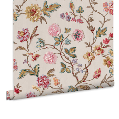 Laura Ashley Vliesbehang - Lingmell Trail Pale Sable