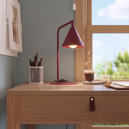 Sollux Lighting Tafellamp NOX bordeaux - 18x18x35cm