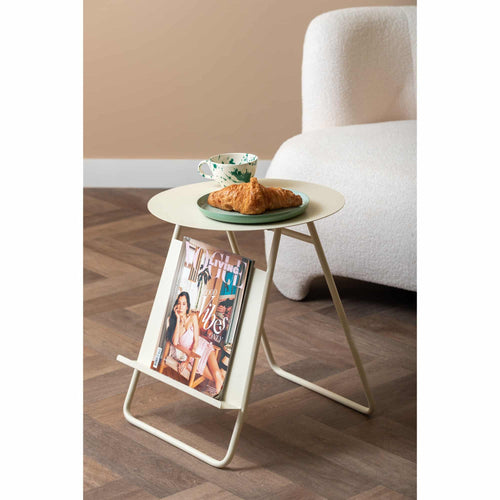 Leitmotiv bijzettafel Esencia - wit - Ø40cm