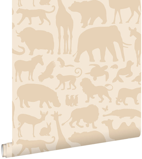 ESTAhome behang dieren beige - 53 cm x 10.05 m - 139788 - vtwonen shop