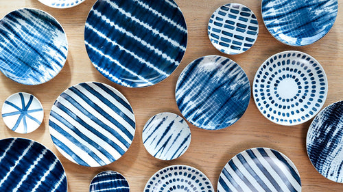 vtwonen - Tie-Dye Ontbijtborden - Serviesset van 4 - 23cm - vtwonen shop