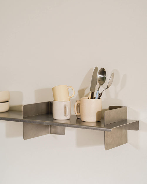 noo.ma Tivo Shelf 120 - RVS wandplank 120 cm