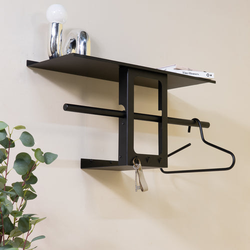 Spinder Design kapstok Luno Small 70 - Zwart - vtwonen shop