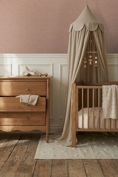 Origin Wallcoverings behang linnenstructuur terracotta - 53 cm x 10.05 m - 348013