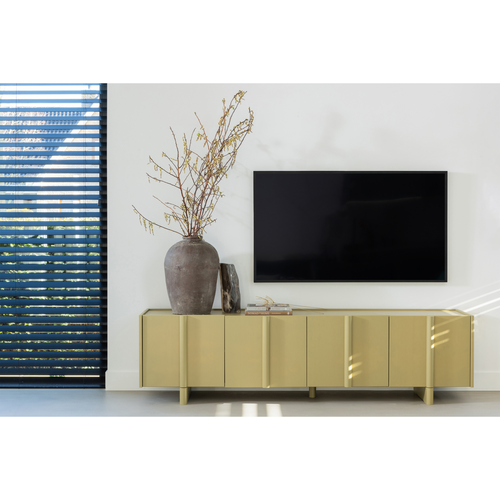 WOOOD tv-meubel Basu - Grenen - Moss - 53x200x46 - vtwonen shop