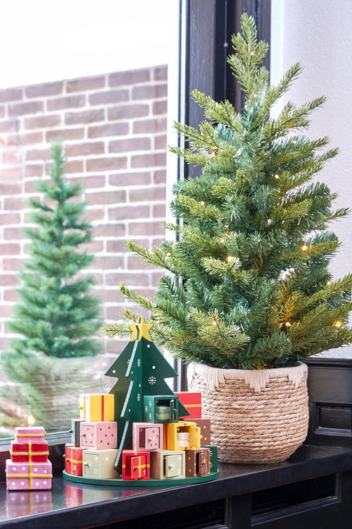 Mica Decorations Adventskalender - H30 x Ø28 cm - MDF - 100% FSC - Meerkleurig - vtwonen shop