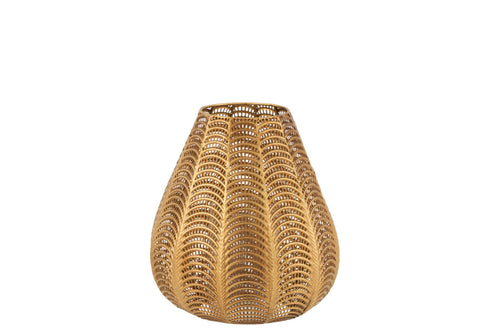 J-Line windlicht Gala - ijzer - goud - large