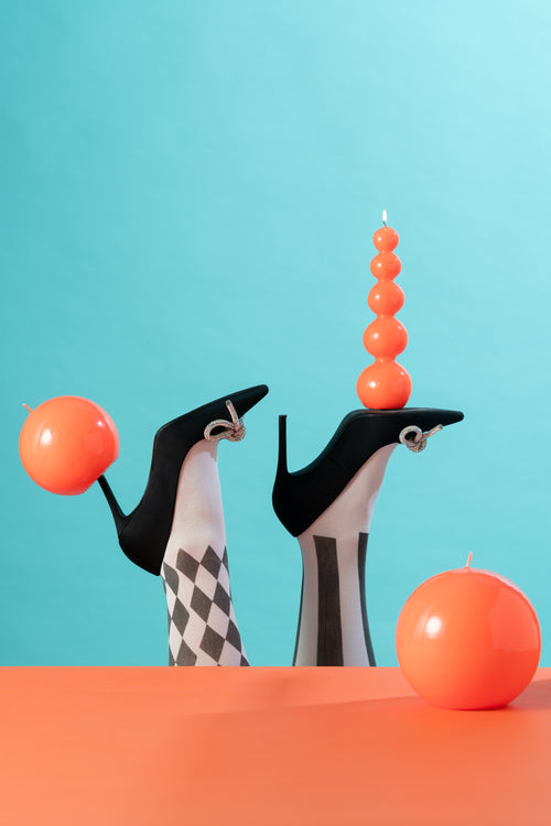 J-Line kaars Kalebas - rood - 25U