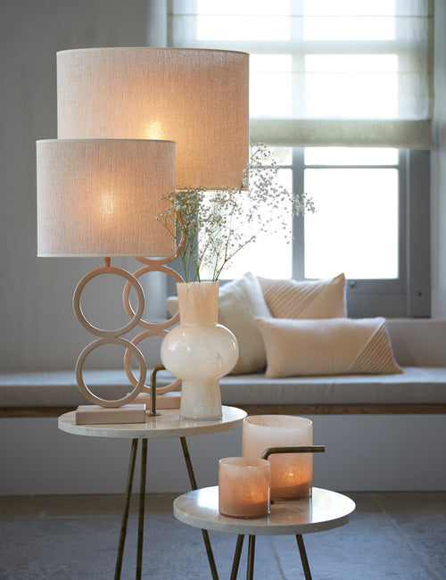 Light & Living lampenkap Breska - wit - 30x15x25 cm
