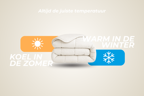 SnoozyBed - Dekbed zonder overtrek - Sand - 200x200cm