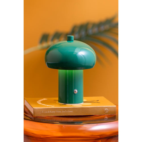 Leitmotiv tafellamp Retro Seta LED - groen - 12.5x12.5x15cm - Paddenstoellamp