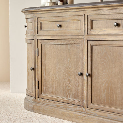 Tikamoon Badkamermeubel in eiken en steen 180 cm - Naturel - vtwonen shop