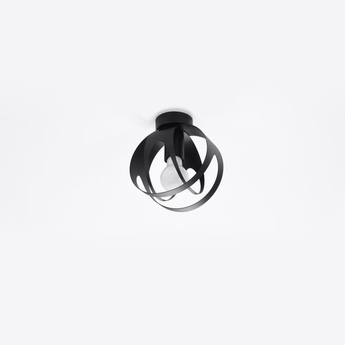 Sollux Lighting Plafondlamp TULOS zwart - 16x16x21cm