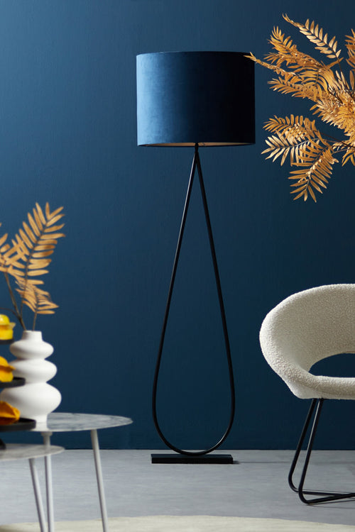 Light & Living vloerlamp  - zwart - 35x17x137 cm