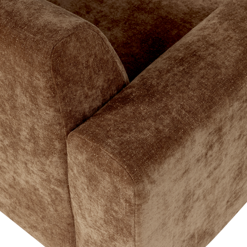 WOOOD fauteuil slub Umina - Chenille - Lichtbruin