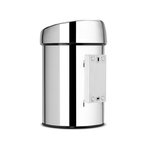 Brabantia Touch Bin afvalemmer, 3 liter, kunststof binnenemmer - Brilliant Steel