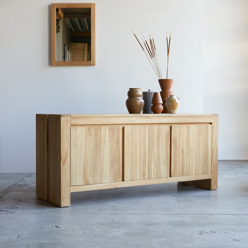 Tikamoon Massief teakhouten buffet 160 cm - Naturel - vtwonen shop
