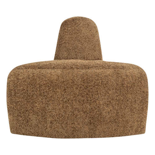 WOOOD eetbank hoek rond rugleuning Mojo Base - Wollig - H.geel - 83x76x76