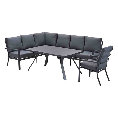Garden Impressions lounge dining set Senja mystic grey - 4-delig - links incl stoel - vtwonen shop