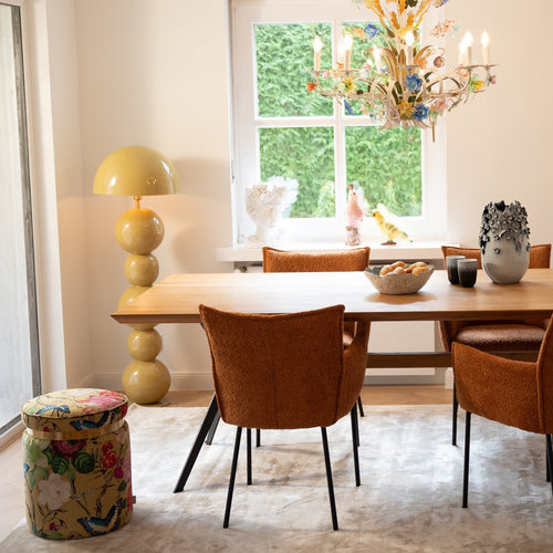 Kare Design Vloerlamp Candy mosterd 135cm