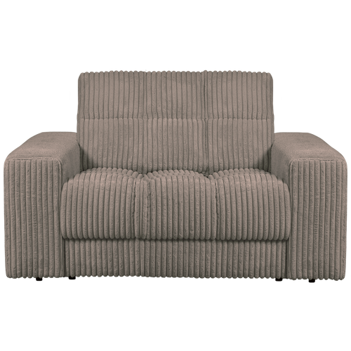 WOOOD loveseat Second Date - Grove Ribstof - Mud - 78x136x101 - vtwonen shop