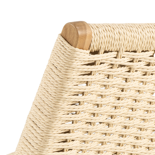 Lisomme William Houten Fauteuil met Gewoven Zitting - Beige - vtwonen shop