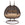 Home Deluxe Hangstoel bruin puur