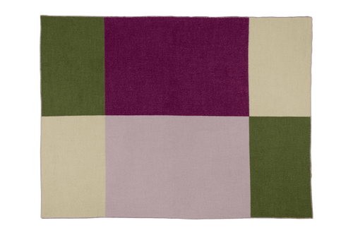 noo.ma HILU Wollen deken - Purple, Lilac & Green