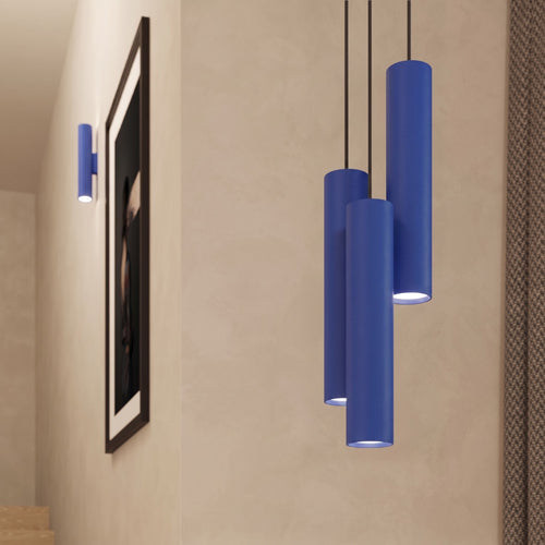 Sollux Lighting Hanglamp LAGOS 3L ultramarijn - 45x6x90cm