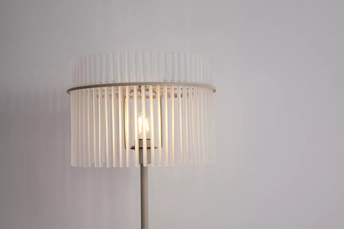 Searchlight vloerlamp Swizzle - 1 lichts - 38  x 152   cm - beige