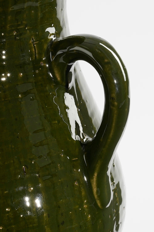 Mica Decorations Elena Vaas - L29 x B26 x H39 cm - Keramiek - Groen