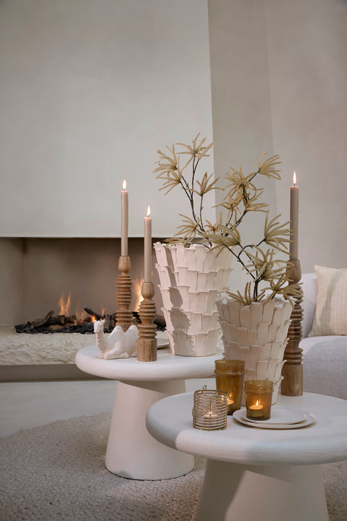 Light & Living vaas BANYA - 27.5x27x35cm - wit - vtwonen shop