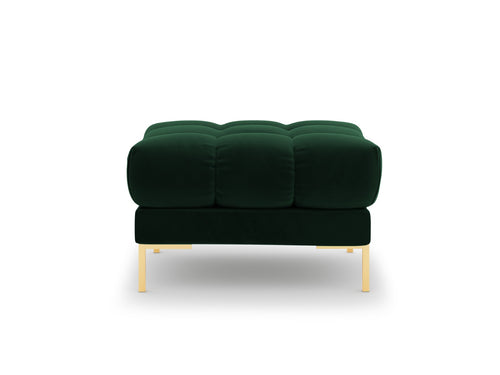 Cosmopolitan Design Poef Bali flueel, flessengroen - 60x60x41cm