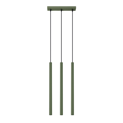 Sollux Lighting Hanglamp PASTELO 3 olijfgroen - 30x5x94cm