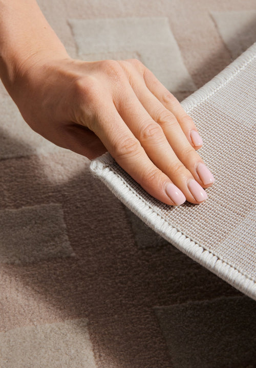 Elle Decoration Perles Shortpile Rug Onyx Beige Cream 200x280 cm