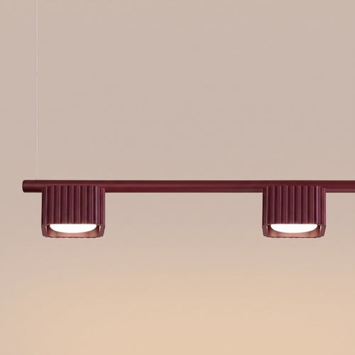 Sollux Lighting Kroonluchter RIFF 4 bordeaux Gx53 - 122x10x208cm