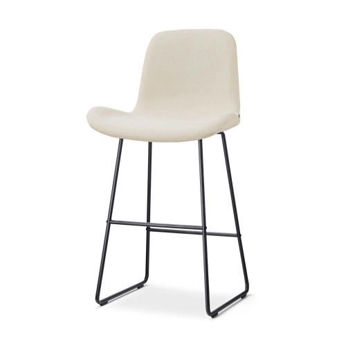 Nolon Nino-Fé barkruk cottonbeige - zwart onderstel - 75 cm - vtwonen shop